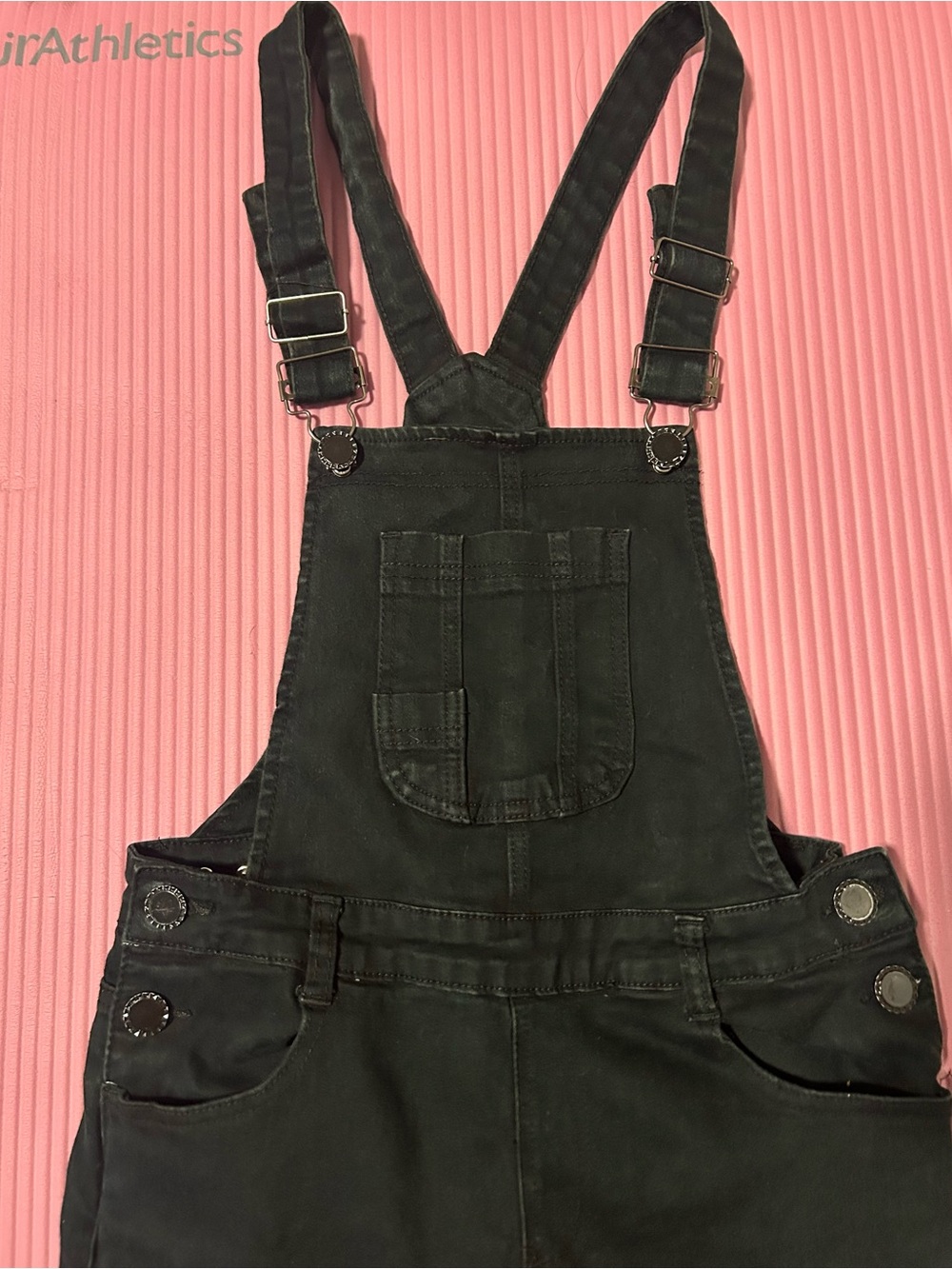 Black Denim Overalls - Classic Bib Style